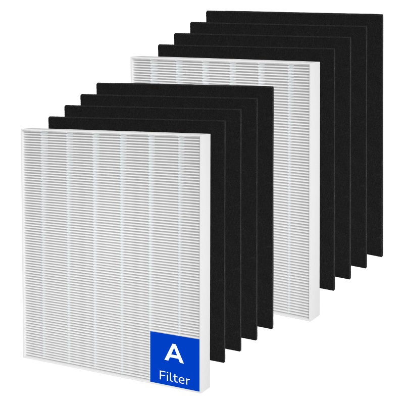 Fil-Fresh 115115 Replacement Filter A, Compatible with Winix Plasmawave Air Purifiers C535, 5300, 5300-2, 6300, 6300-2, P300, AM90, C909, 9800, 2 True HEPA Filters + 8 Activated Carbon Filters - Image 1